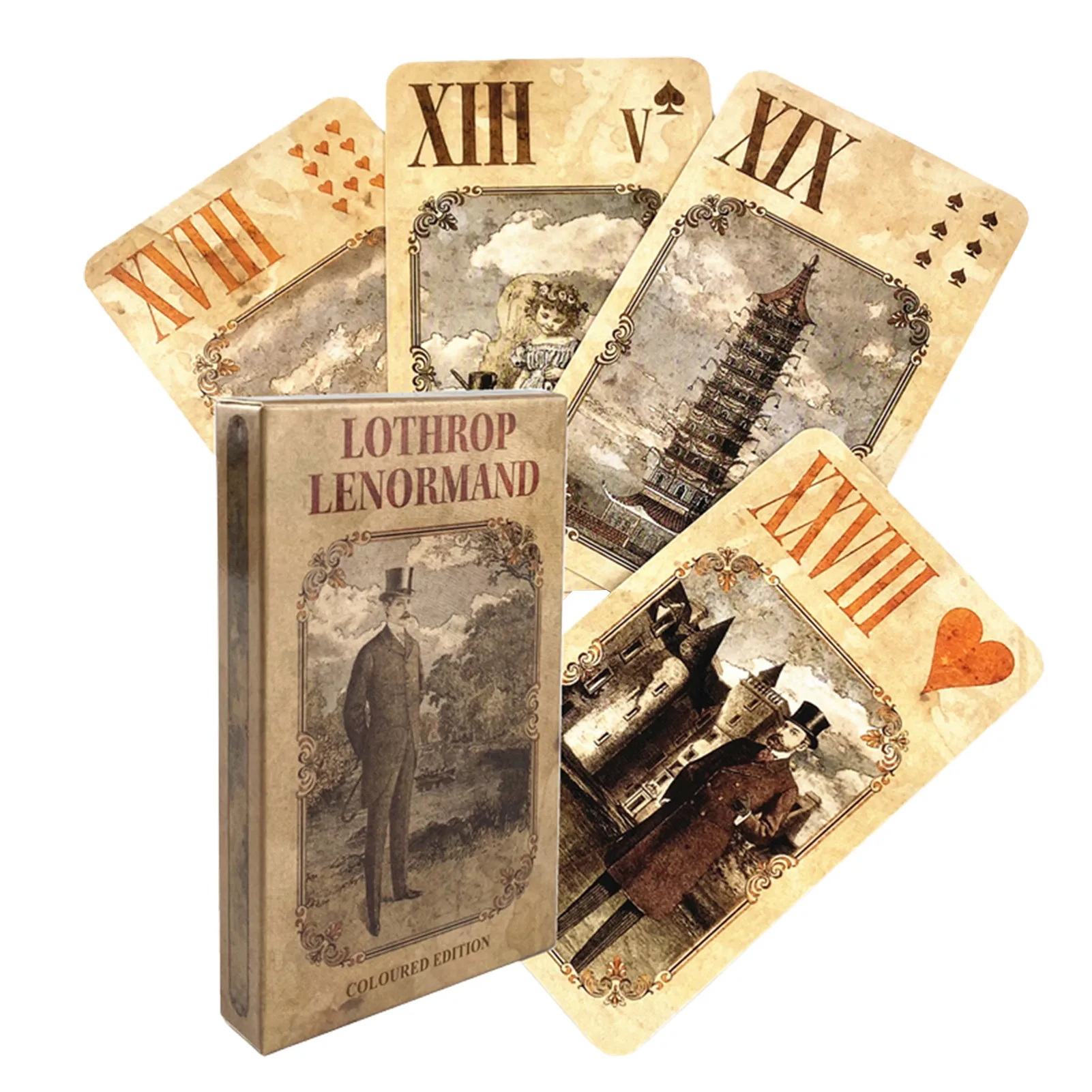 

Lothrop Lenormand Tarot Cards For Fate Divination Deck Family Entertainment Party Board Game Playing Cards