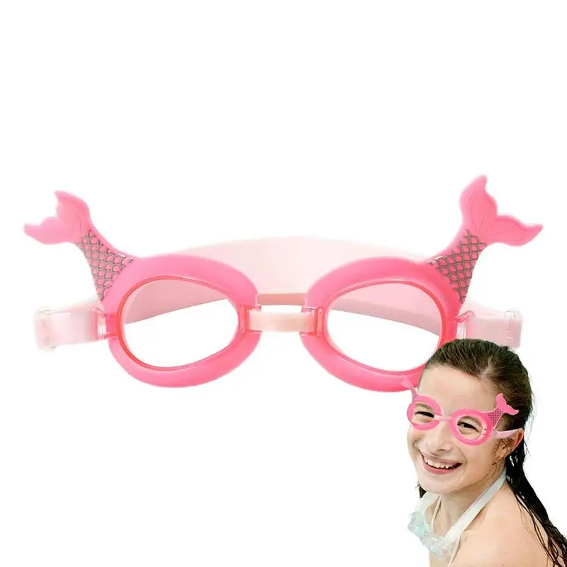 

Adjustable Silicone Kids Swimming Goggles With Ear Plugs Children Lovely Swim Eyewear Girls Colorful Cute Swimming Glasses