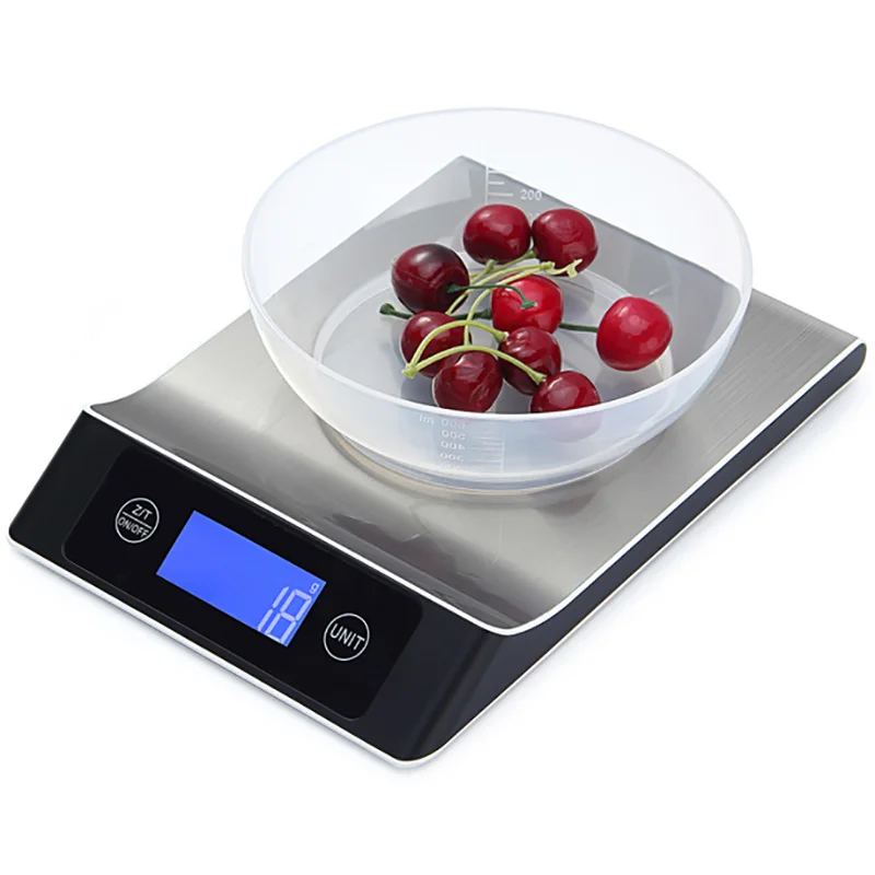 

15Kg/1g Digital Kitchen Scale Electronic Precision Weighing Food Coffee Baking Balance Scales Smart Weight Gram Machine Cooking