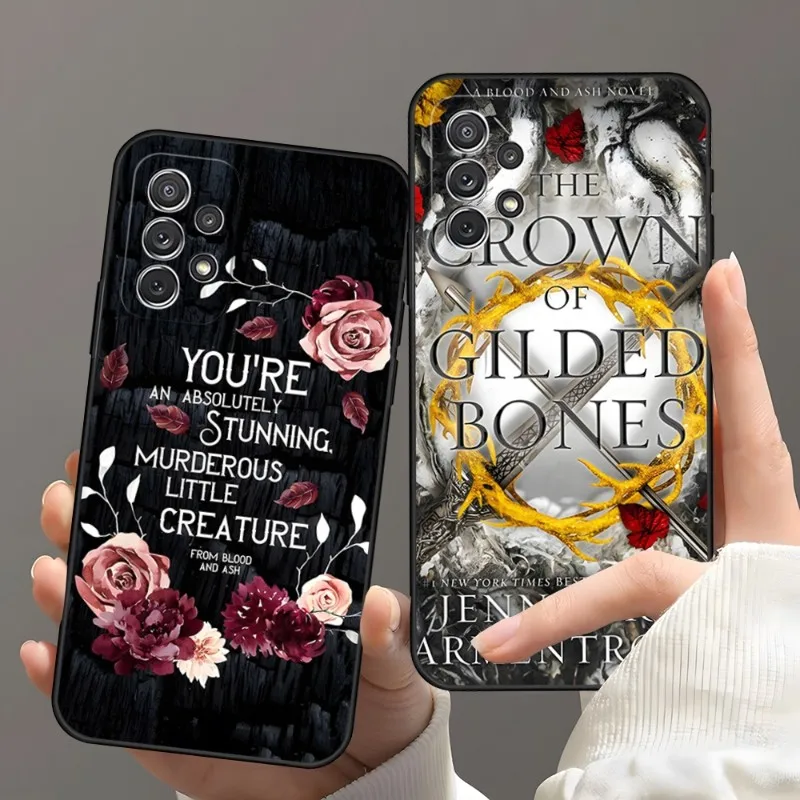 From Blood And Ash Murderous Phone Case For Samsung S22 S23 S30 S21 S20 S9 S10 S8 S7 S6 Pro Plus Edge Ultra Fe Lite Soft Coque