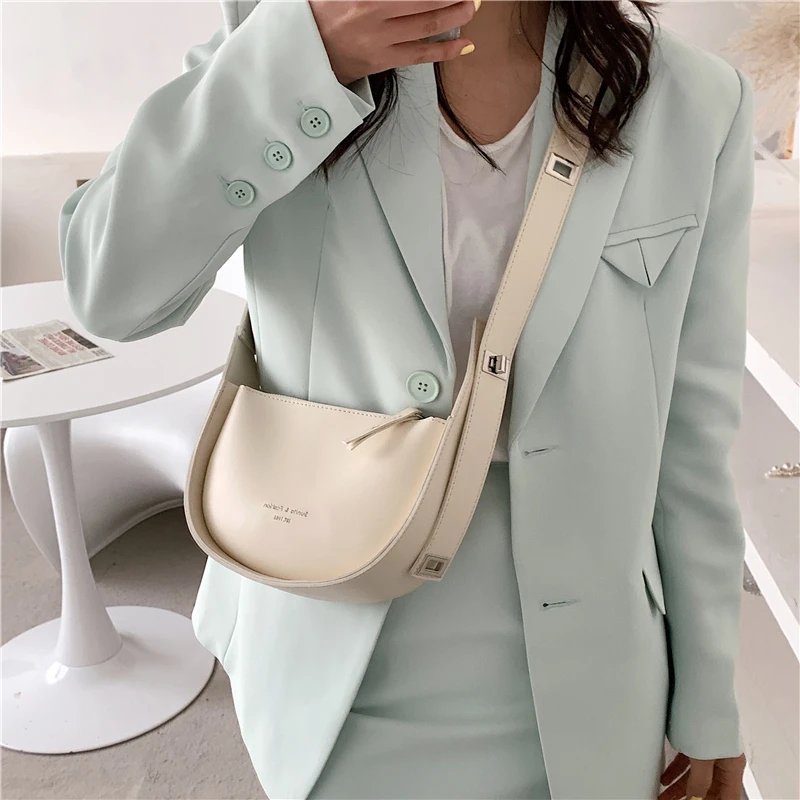 

Повседневные сумки через плечо из мягкой искусственной кожи для женщин, новинка 2022, модные брендовые дизайнерские дамские сумки с регулиру...