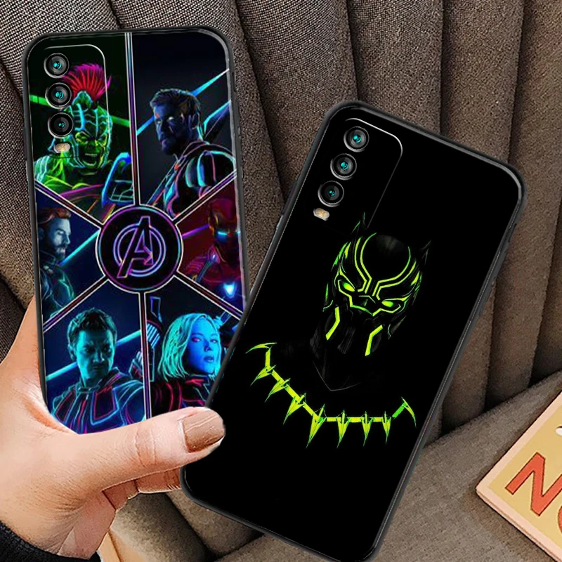 

Marvel Logo Phone Cases For Xiaomi Redmi 9C 8A 7A 9AT 7 8 2021 7 8 Pro Note 8 9 9T 8T Funda Soft TPU Back Cover