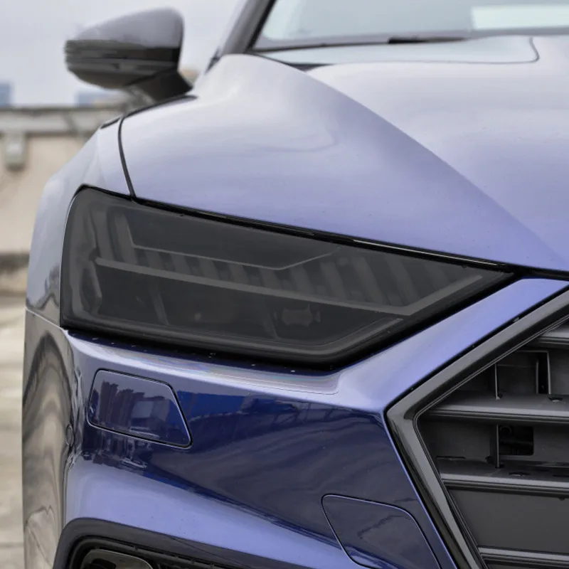 

For Audi A7 S7 4K 2019-Present Car Headlight Tint Black Protective Film Protection Taillight Transparent TPU Sticker Accessories