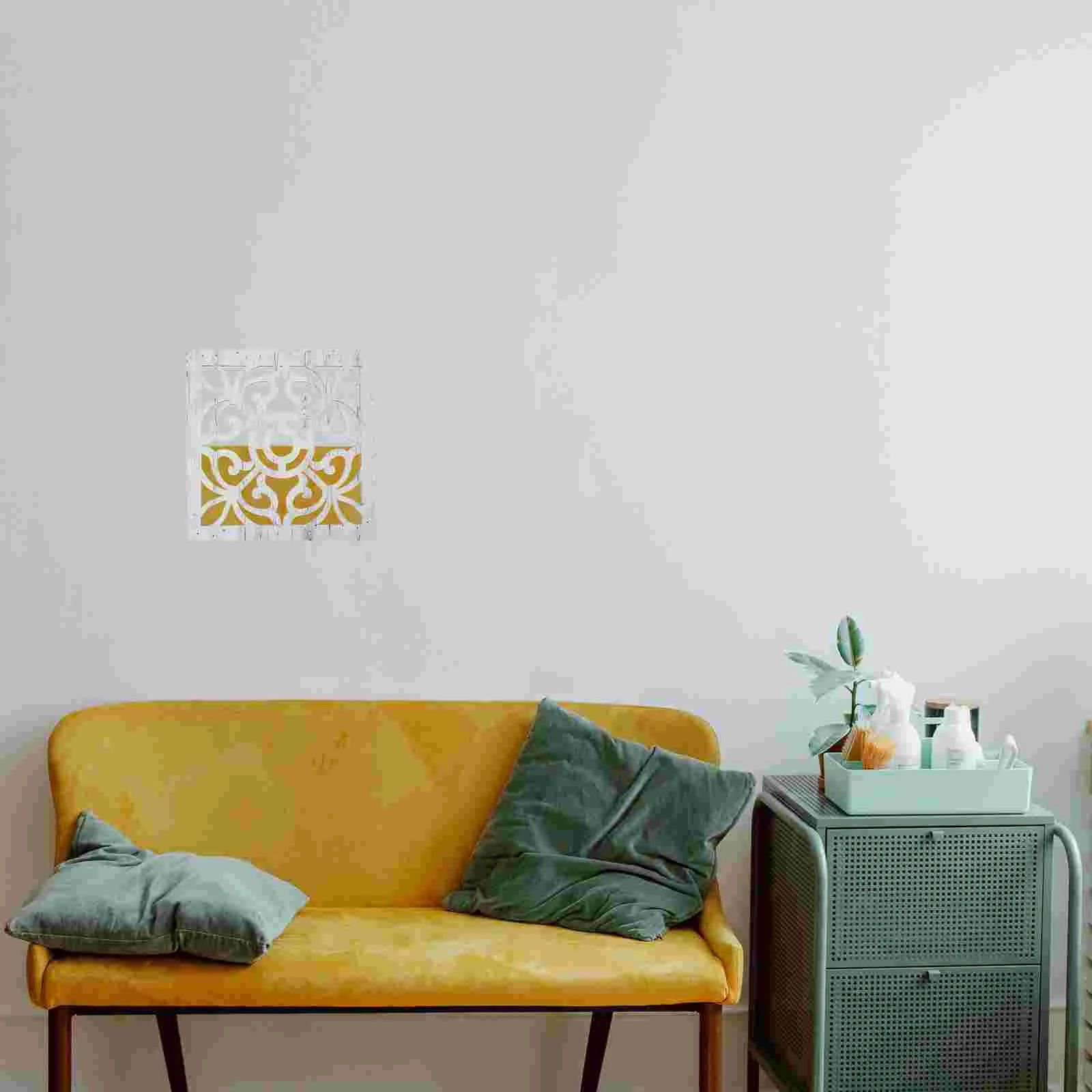 

Acrylic Mirror Wall Decor Sticker Wood Entryway Wall Decor Modern Kitchen Wall