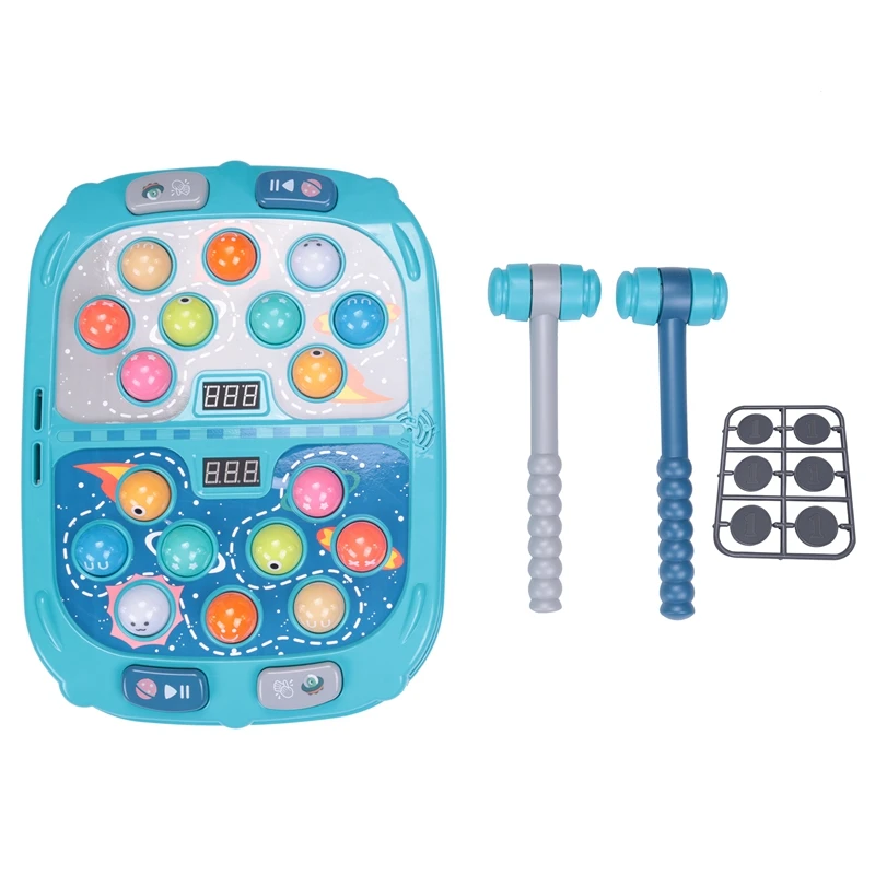 

Game Mini Electronic Arcade Game Light-Up Musical Interactive Pounding Toy Add Fight PK Mode Toy