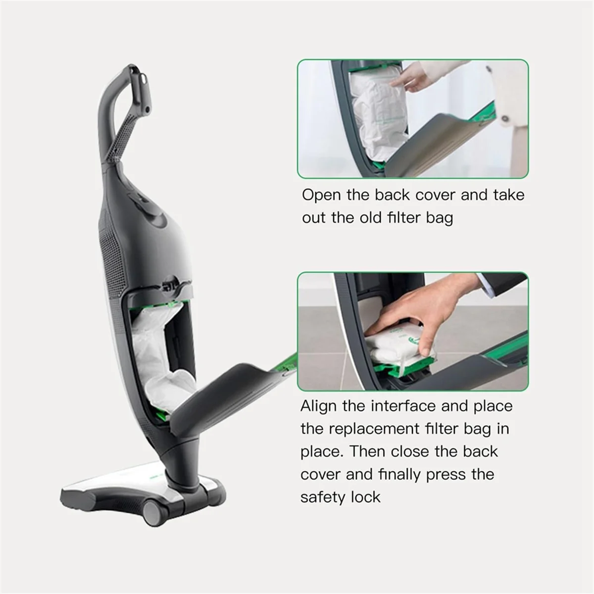 Мешки для пылесоса всасывающей станции Vorwerk Kobold VK200 FP200 с фильтрами Hepa аксессуары