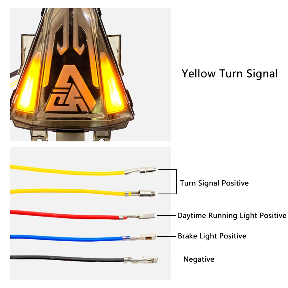 Светодиодный задний стоп-сигнал указатели поворота ходовой свет 12 В для YAMAHA R15 2014