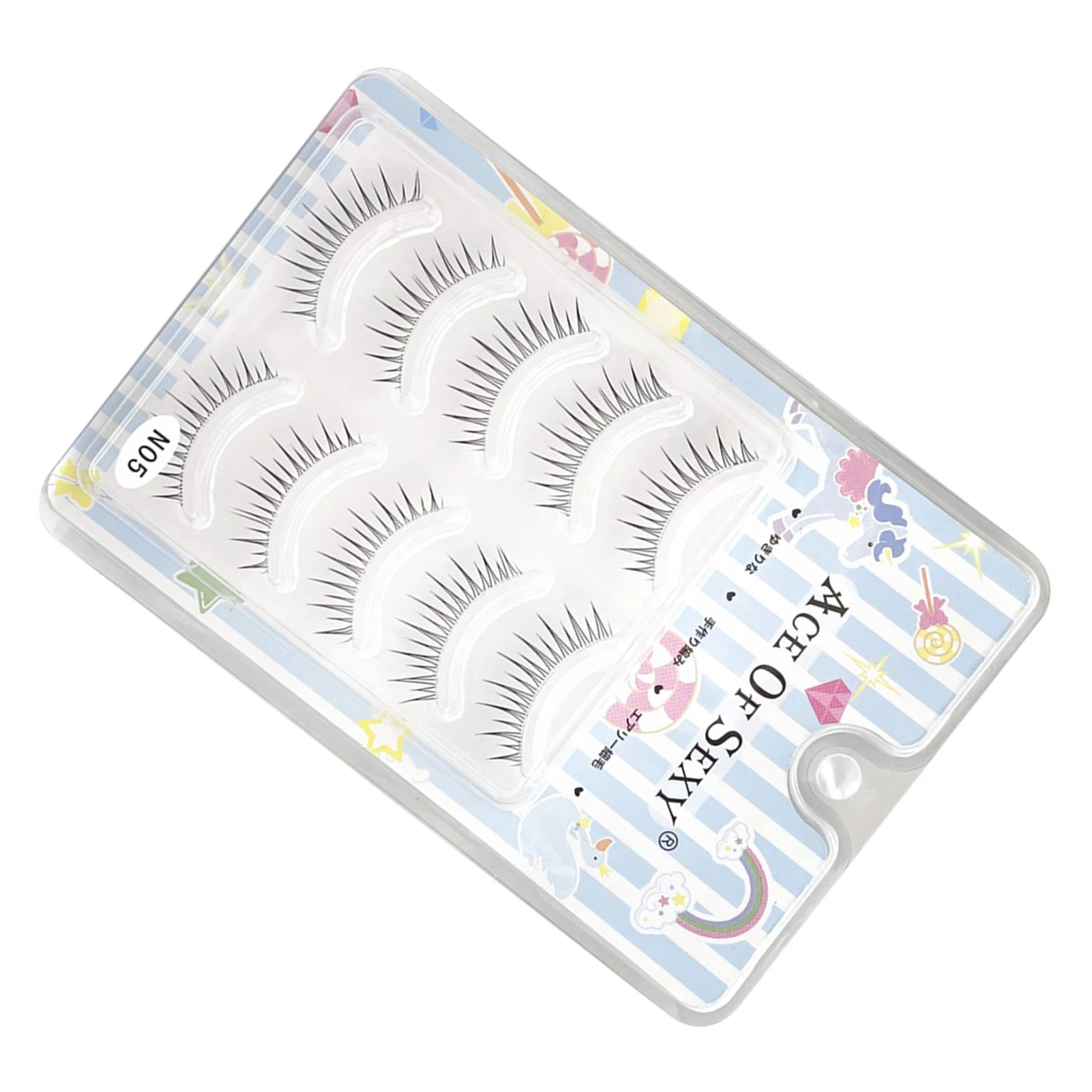 

5 пар Длинные мягкие ресницы Wispy, глаза выглядят больше, яркие более полные ресницы для покупок, свиданий, искусственный макияж MH88