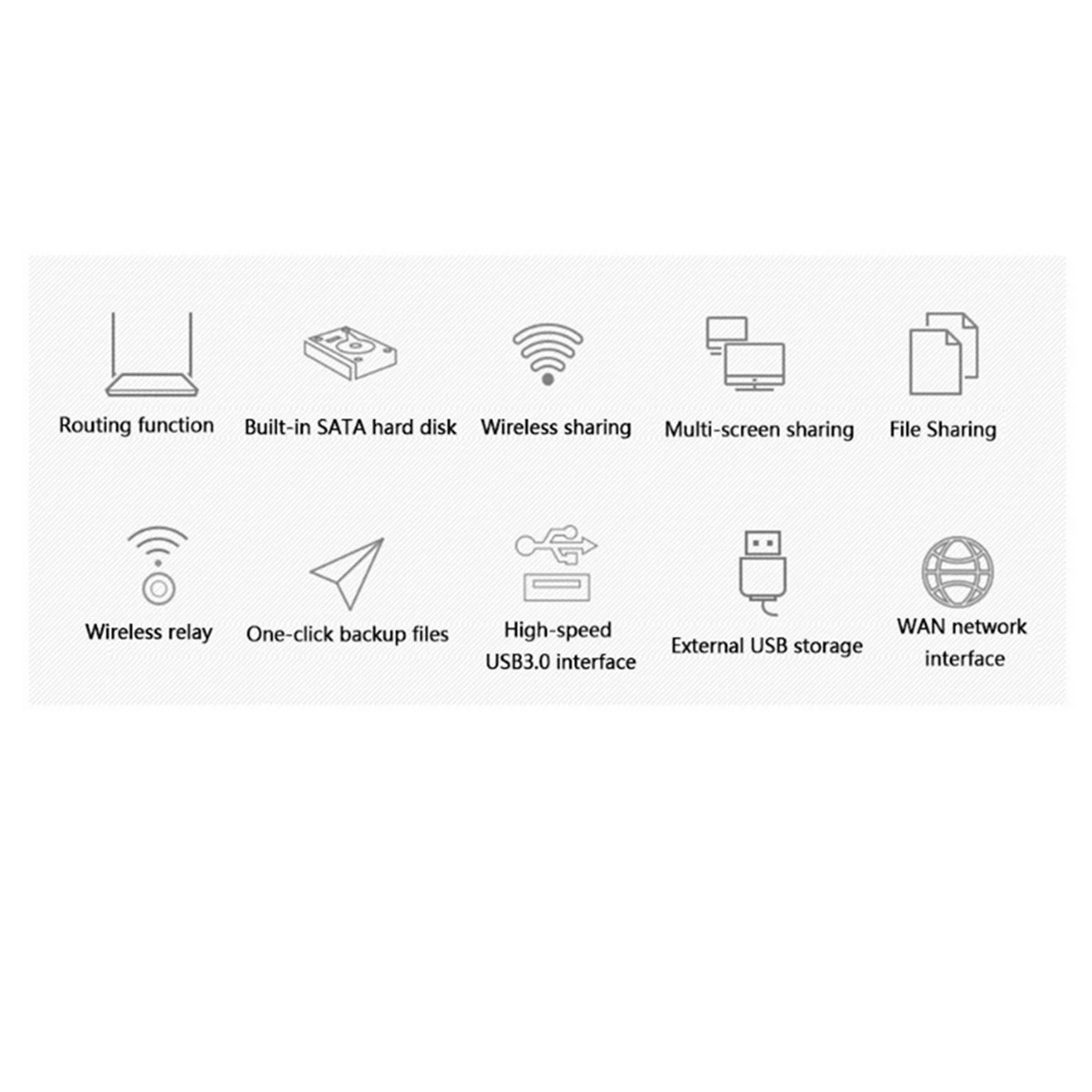 Фото L67A Pro Портативный 3,5-дюймовый HDD SSD Корпус Портативный USB3.0 Rj45 Ethernet NAS Сетевой потоковый сервер для хранения корпуса EU PLUG №1