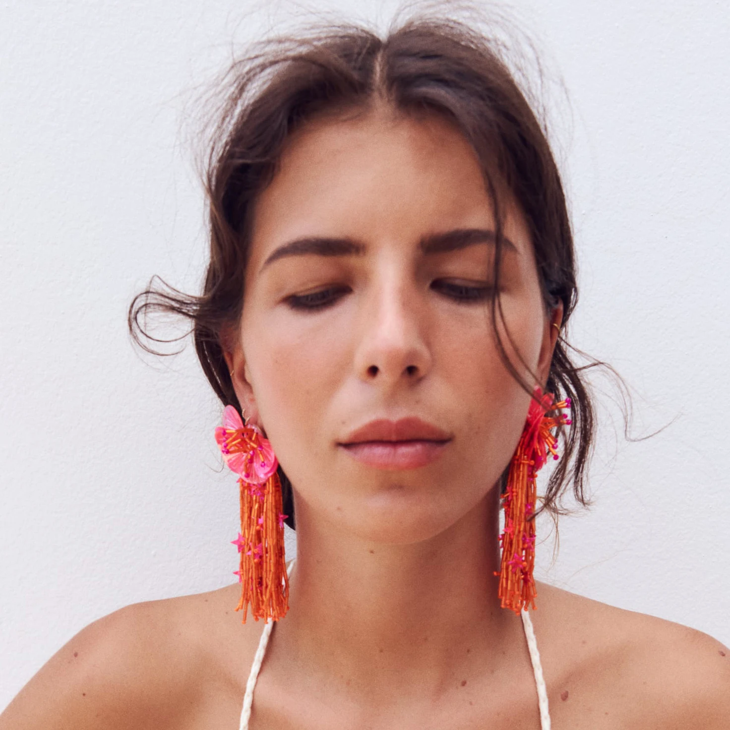 Новинка 2023 висячие серьги ZA ручной работы с бусинами звездами цветами для женщин