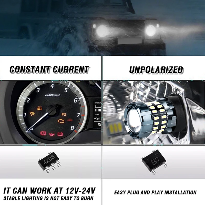 2 шт. лампы для указателей поворота желтого цвета 7440 W21/5W T20