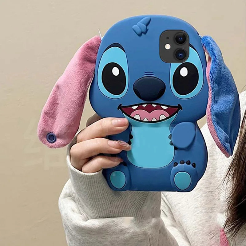 Милый 3D чехол Stitch Ear Cartoon для Honor X8A X7A X8 X7 X7B X9A X9B X8B 90 70 10i X6 X6A X6S Magic 5 4 6 Lite X9 9X 50 20 200