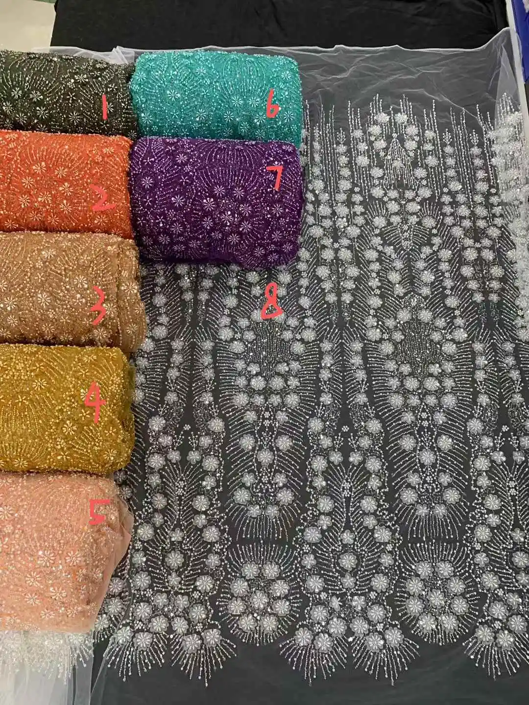 Нигерийская кружевная ткань с бусинами для жениха 2021 высокое качество роскошная