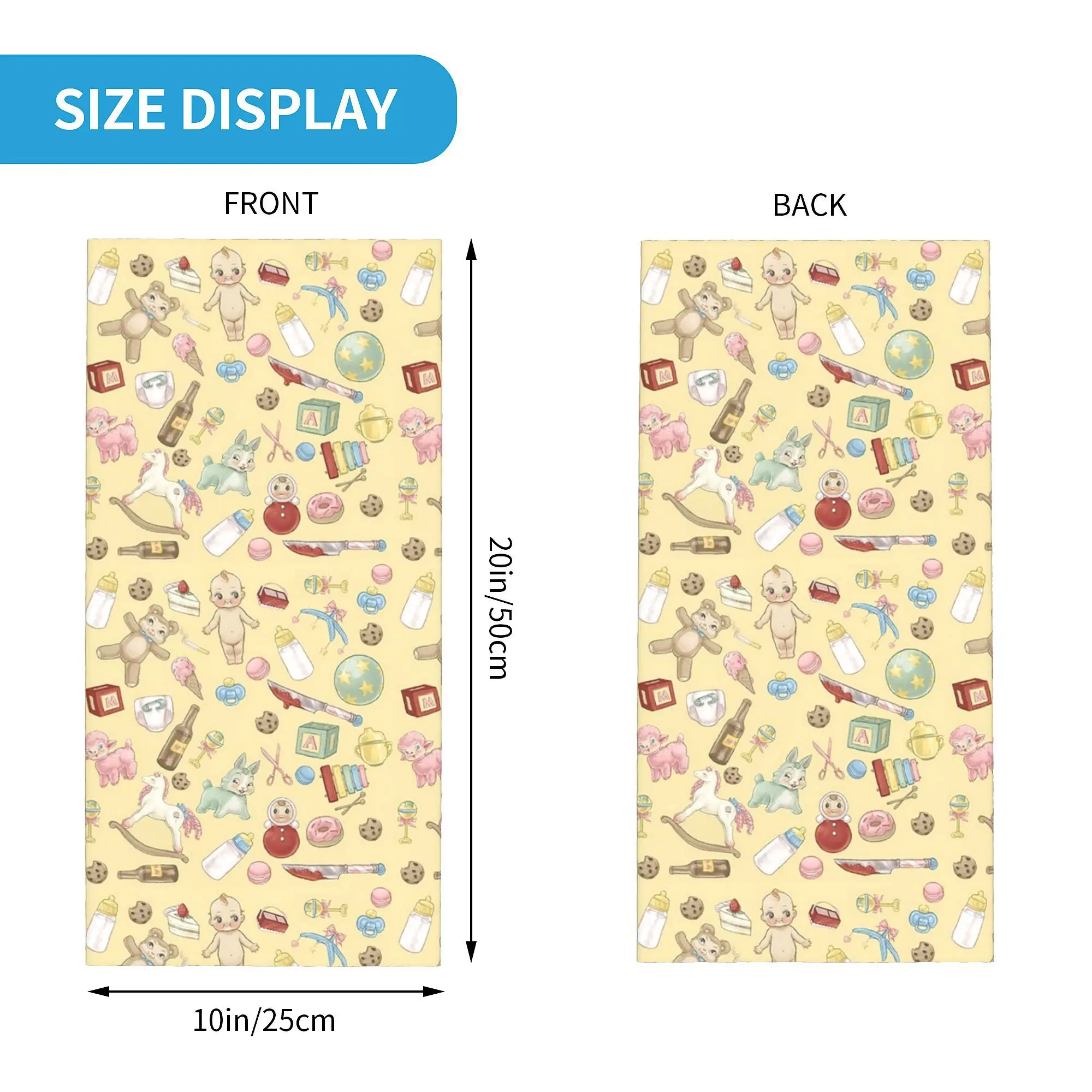 Пользовательские Melanies Martinez Cry Baby Portals Бандана Зимняя теплая шея Мужской