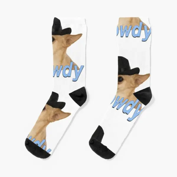 

Howdy Dog Crew Socks Breathable Best Winter Short Comfortable Girls Pattern Unisex Funny Autumn Women Mens Cute Ladies Cartoon