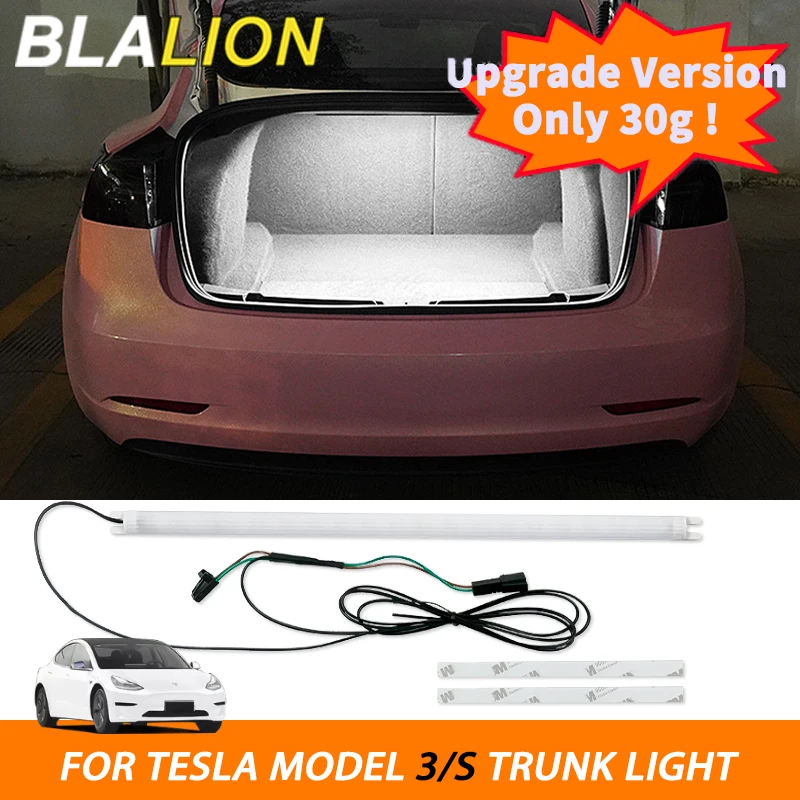 

BLALION Автомобильная задняя грузовая модель телефона Tesla модель 3 S, водонепроницаемая фотовспышка, интерьерная атмосфера, фотовспышка, декоративная лампа, белая