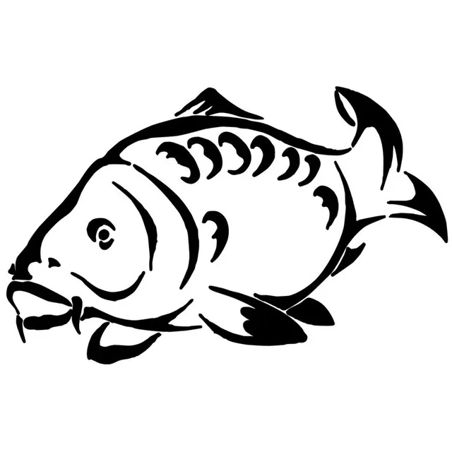 

18.5*11.7CM Marine Animal Fish Funny Window Decorative Decals Car Styling Fashion Stickers