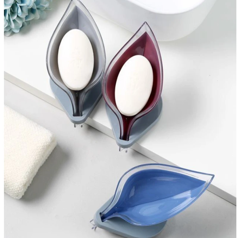 

Bathroom soap holder Leaf Shape Soap Box Dish Storage Plate Tray Bathroom Soap Holder Case Kitchen Supplies Bathroom Accessories