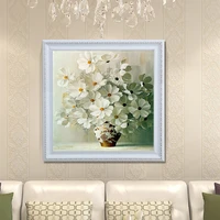 needlework flowers counted cross stitch kit printed canvas full embroidery 11cthandicraft cartoon daisy home wall decor gifts