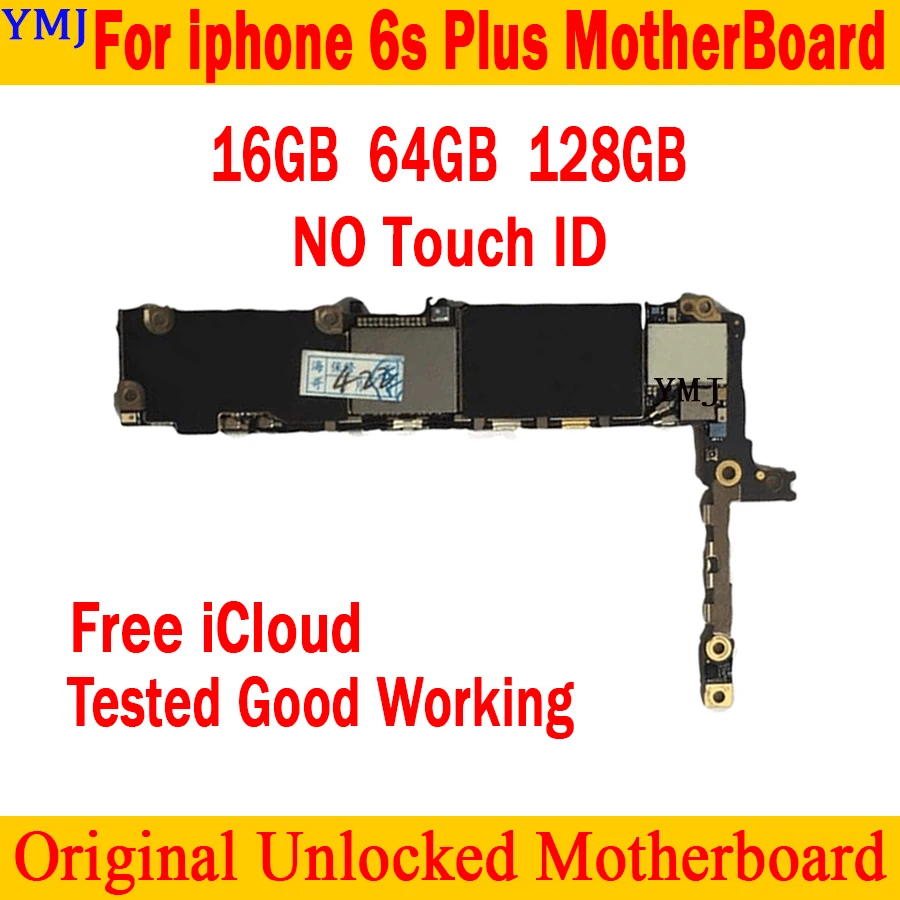 

16GB 32GB 64GB 128GB With/No Touch ID for iphone 6S Plus Motherboard,100% Original unlocked Logic board Iwith full chips tested