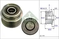 

Подшипник шкива генератора 535018010 4D