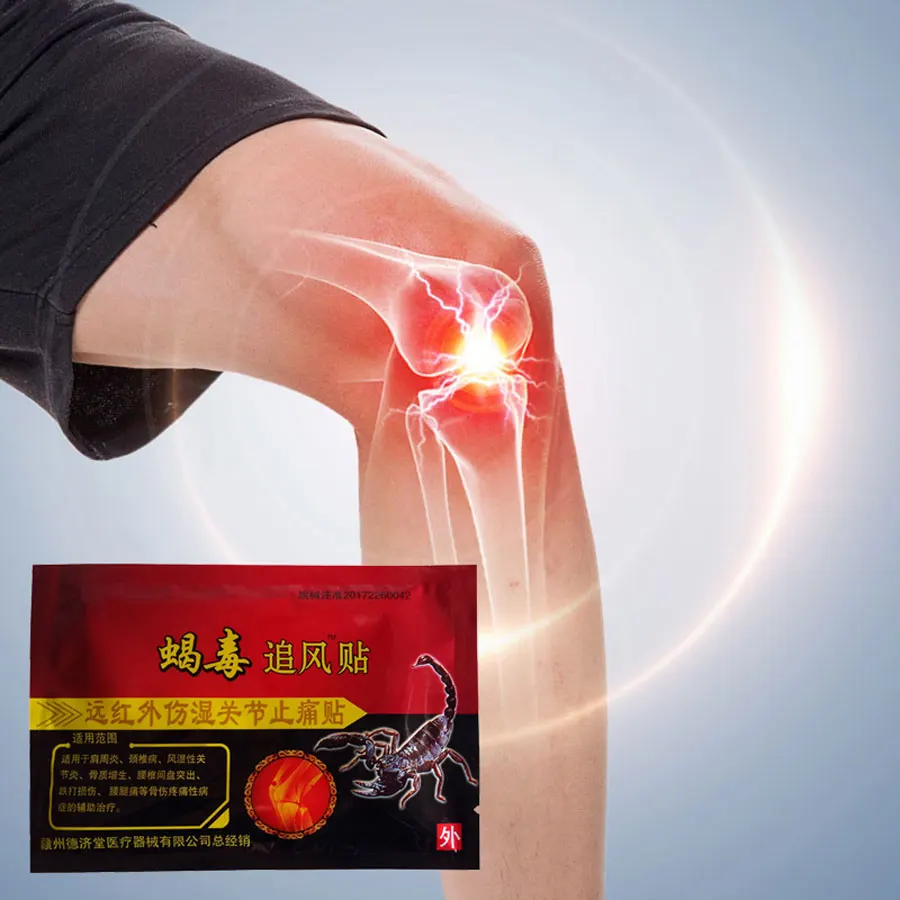 

24Pcs scorpion Venom Analgesic Plasters Joint Neck Muscle Back Pain Chinese Medical Herbal Pain Relief Patch wholesale