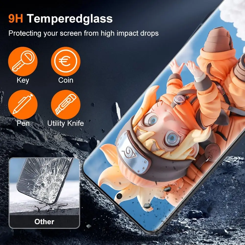 9H закаленное стекло для Huawei Honor 90 5G 2/4 шт HD изогнутая четырехсторонняя клейкая