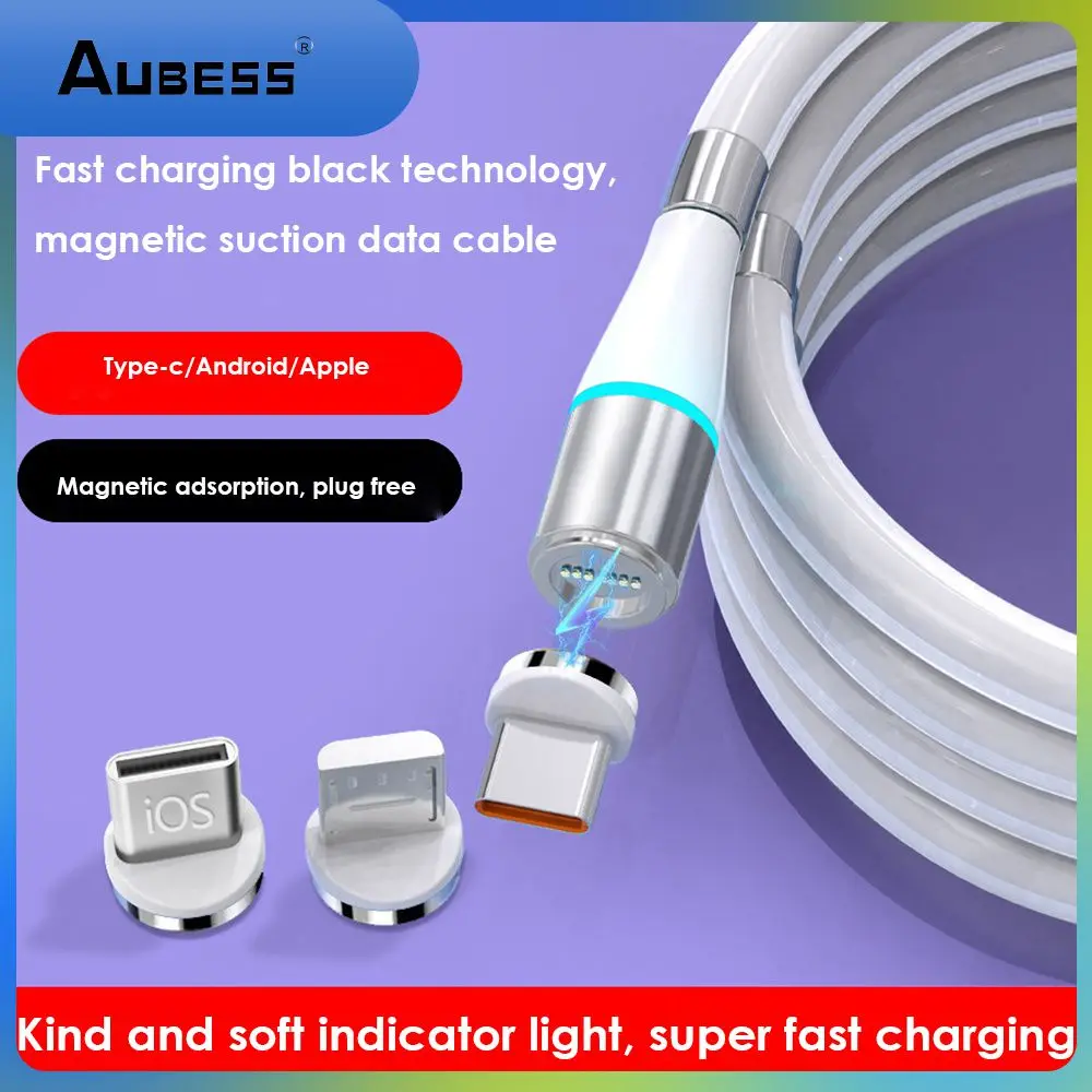 

Black Usb C Charger Durable High Quality Data Cord Aluminum Alloy Silicone Office Accessories 100cm Charging Cable 2.4a Flexible