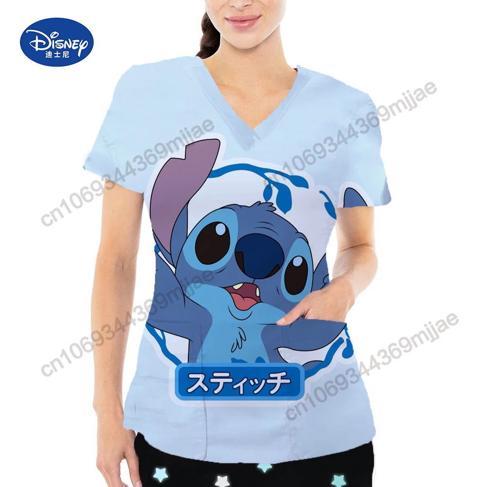 Женский топ с V-образным вырезом и карманами в японском стиле Y2k