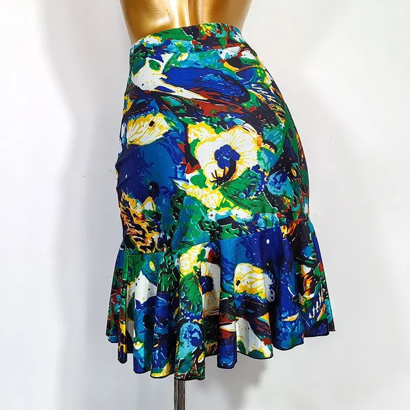 Новая групповая юбка для латиноамериканских танцев танцевальная одежда шорты