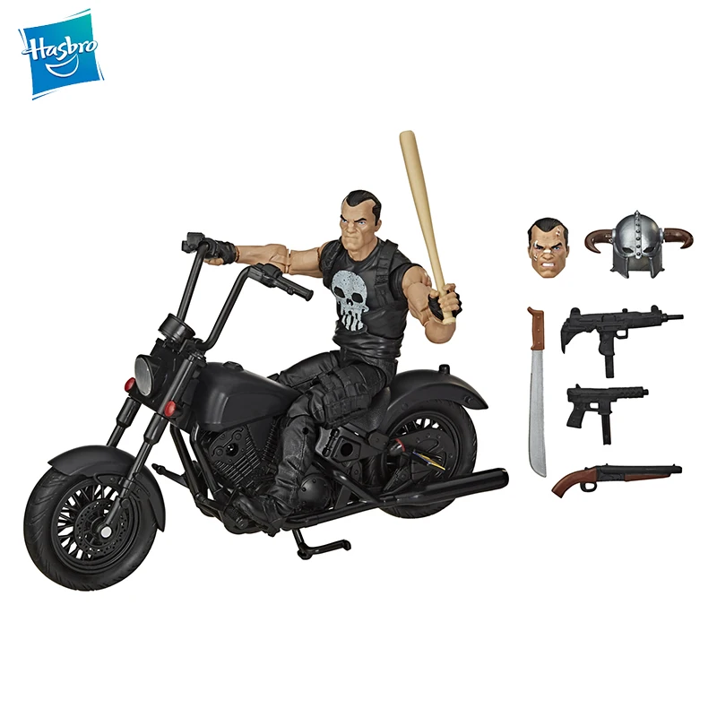 

Marvel Legends Series 15cm Collectible Action Figure The Punisher Toy and Motorcycle Premium Design and 7 Accessories E8601