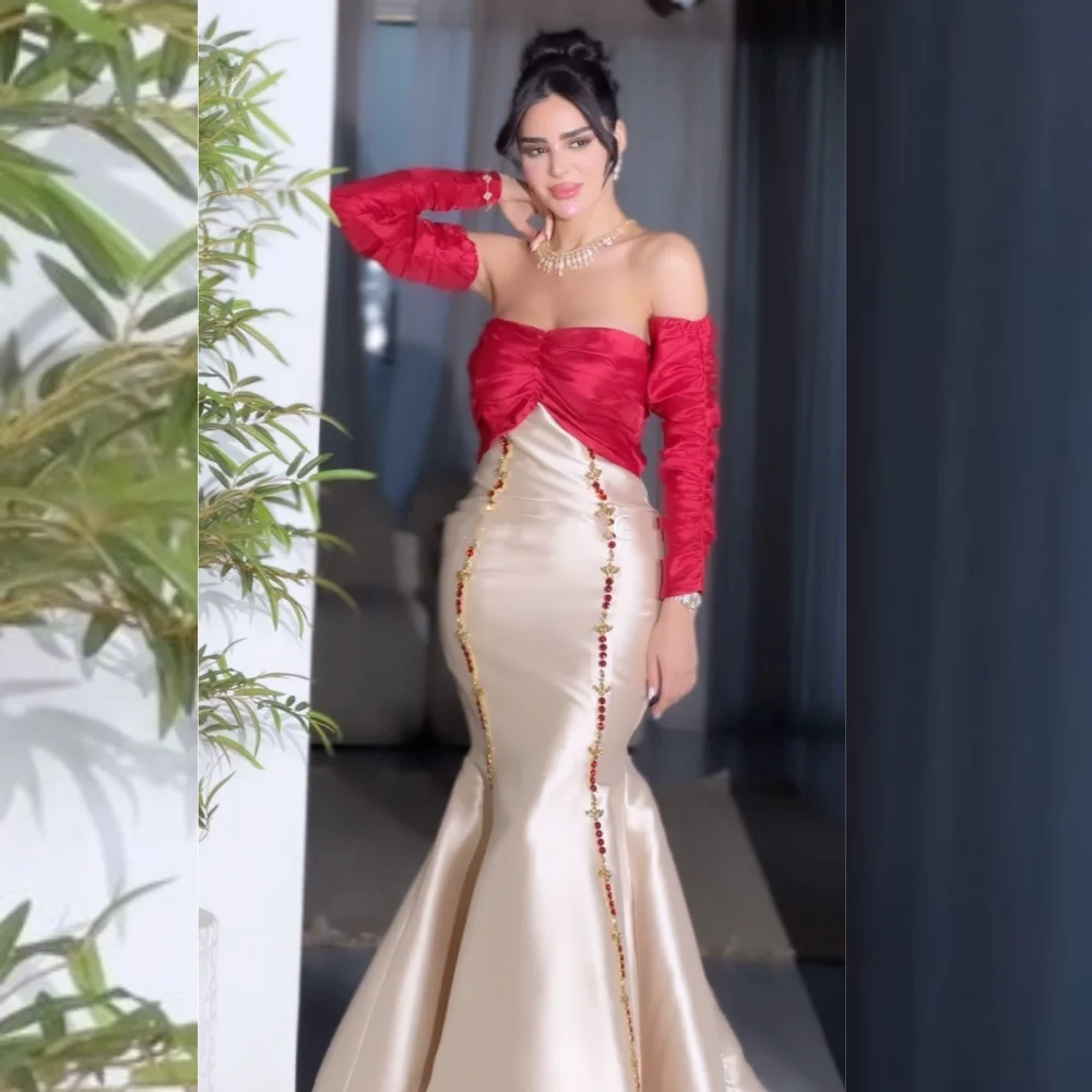 Формальные атласные платья с блестками и рюшами Русалка по индивидуальному