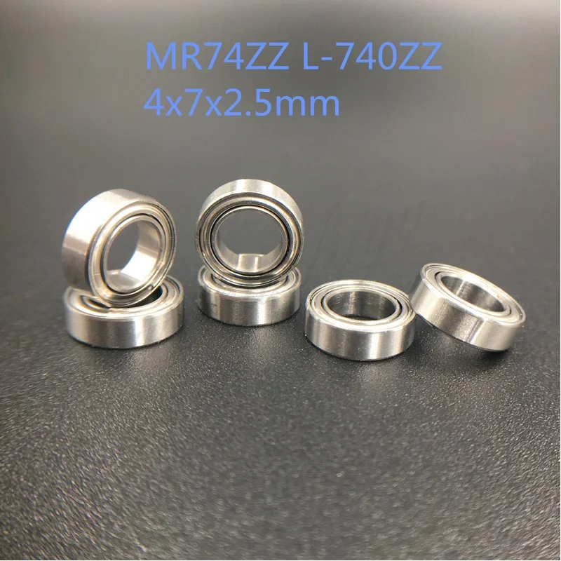 

10PCS 740ZZ Deep Groove Ball Bearings Mini Bearing MR74ZZ4x7x2.5mm Bearings P5 MR74 ZZ 4x7x2.5mm Miniature Bore 4mm