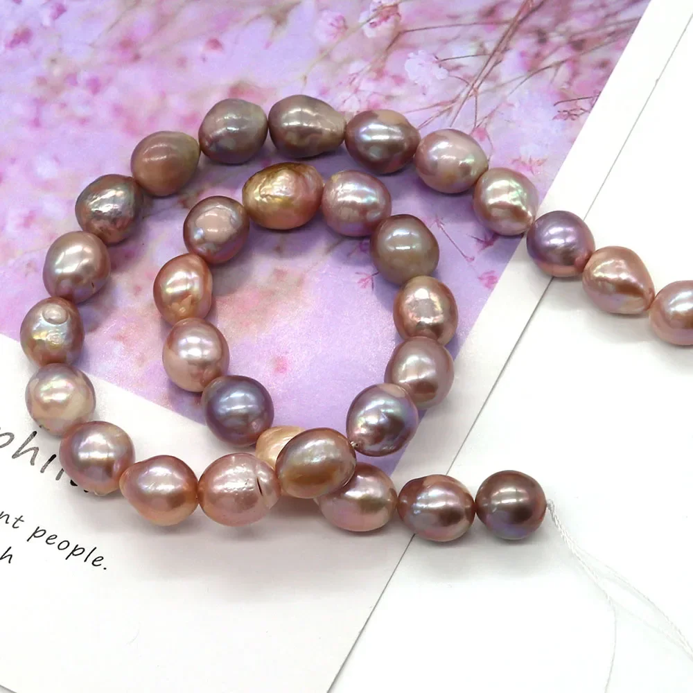 Пресноводный пресноводный фиолетовый жемчуг Эдисона 9-10 мм