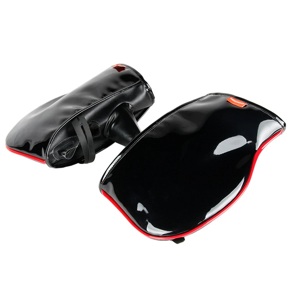 

2Pcs Gloss Black Scooter Moped Handlebar Muffs Waterproof Winter Protection