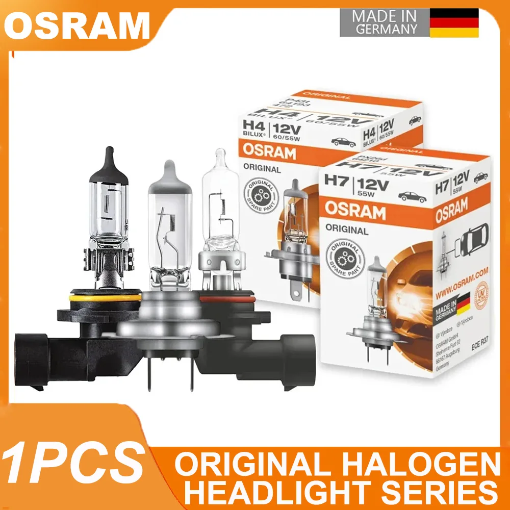 Оригинальная галогенная лампа Osram H4 H7 H8 H9 H11 H16 HB3 HB4 для фар ближнего и дальнего