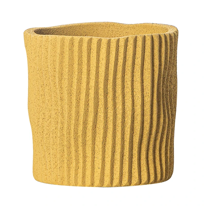 Силиконовая форма для бетона цветочный горшок в полоску садового раковины