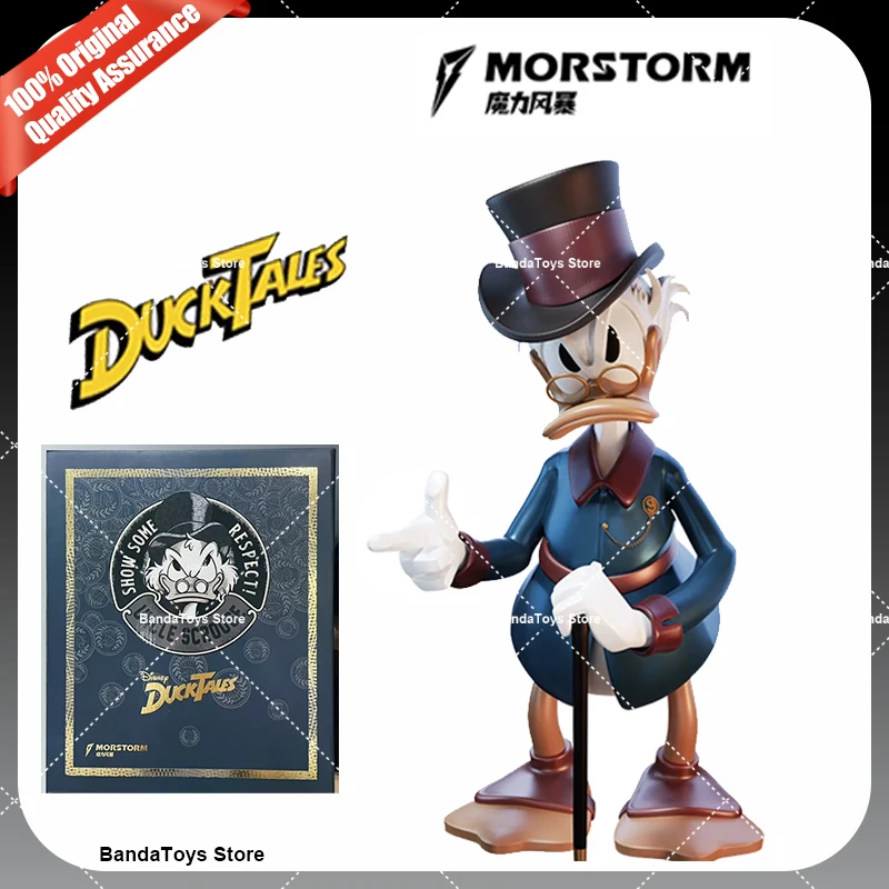 Фото В наличии: 100% Оригинальная коллекционная статуэтка Morstorm DuckTales - Классический Скуридж МакДак, 11 дюймов, из полистоуна, модель для аниме-коллекций. №2