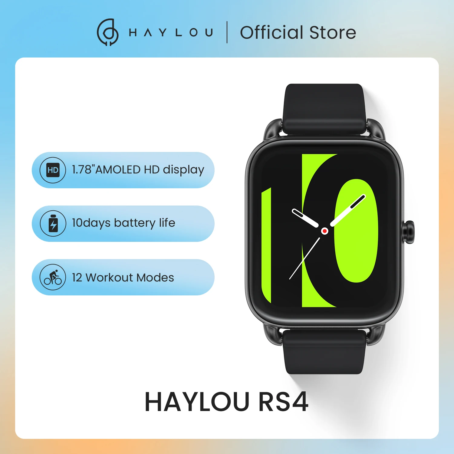 Haylou RS4 Smart Watches Global Version Blood Oxygen Monitor 12 Sport Models Heartrate Monitor Sleep Monitor Custom Watch Face