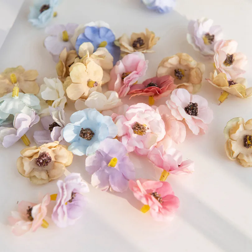 Искусственные цветы шелковые ромашки и жасмин dywjt