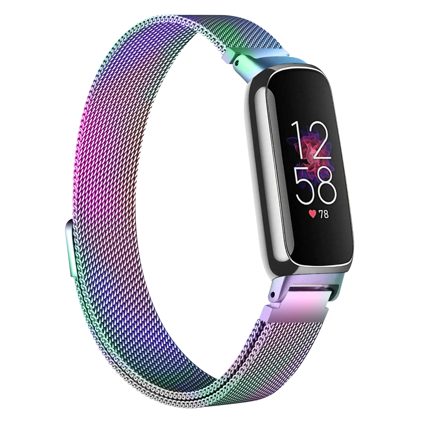 Фото Металлический магнитный ремешок для Fitbit Inspire 3, сменный ремешок для часов, браслет для Fitbit Inspire 3, миланский браслет, аксессуары №3