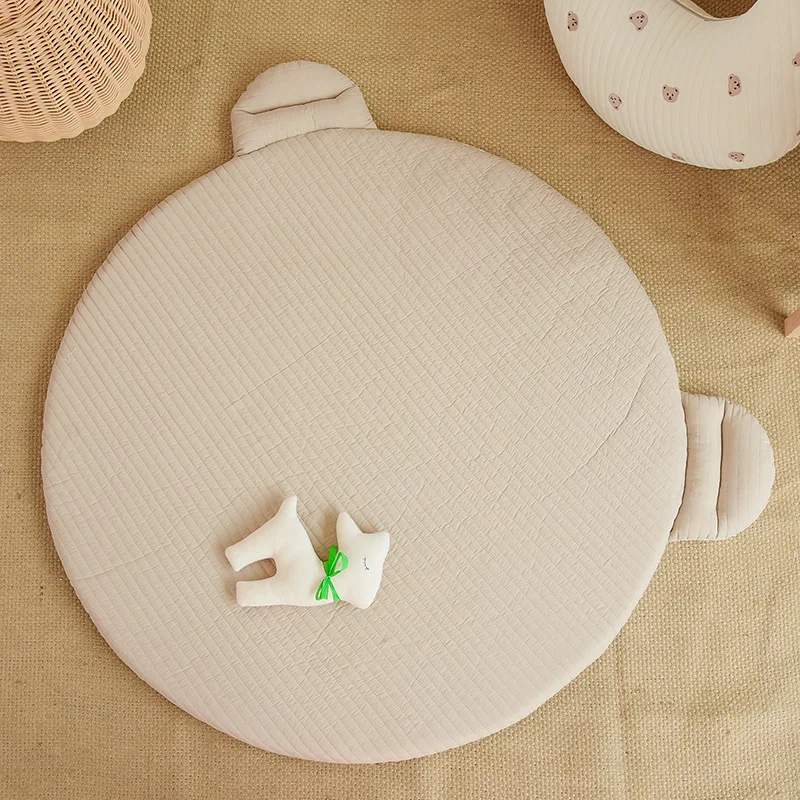 

Newborn Baby Game Blanket Ins Style Explosion Model Bear Solid Color Crawling Cushion Baby Room Decoration Floor Activity Mat