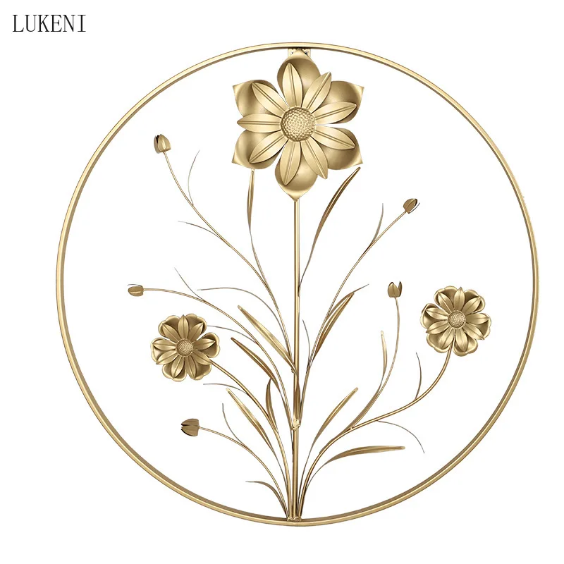 

Креативные скандинавские кованые железные настенные фрески с трехмерными цветами для крыльца настенная подвесная модель отеля Украшение ...