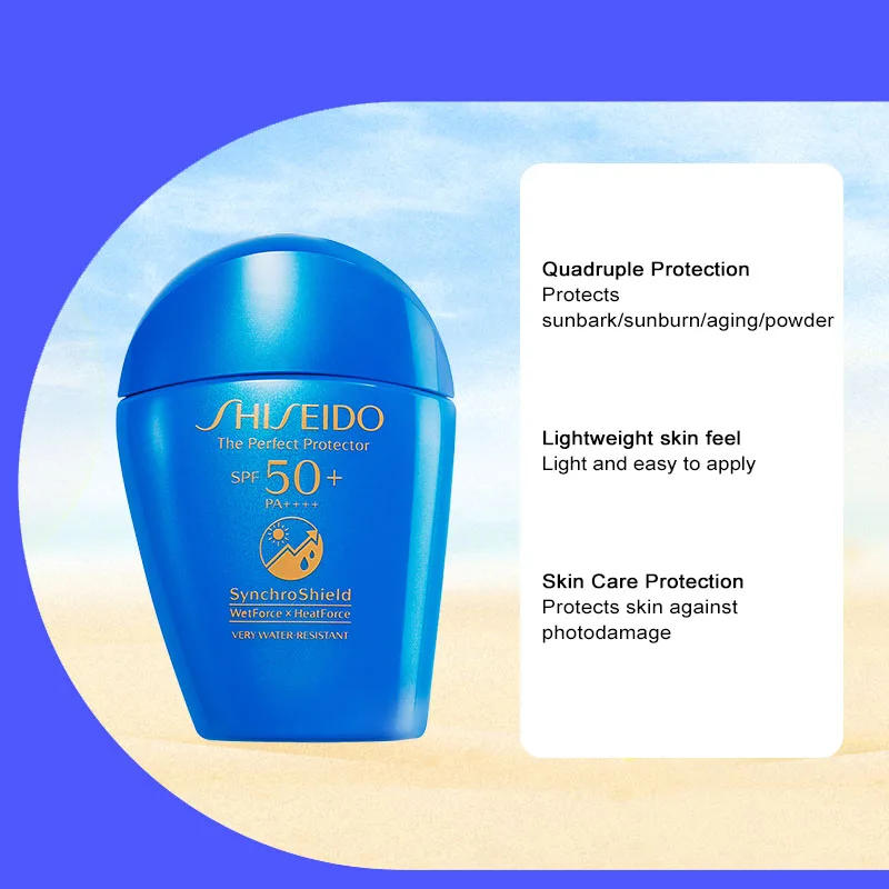 

Shiseido Blue Fat Man SPF50+ Sunscreen Cream SPF50 Men's And Women's Concealer Isolation Lotion Moisturizing Whitening Cream