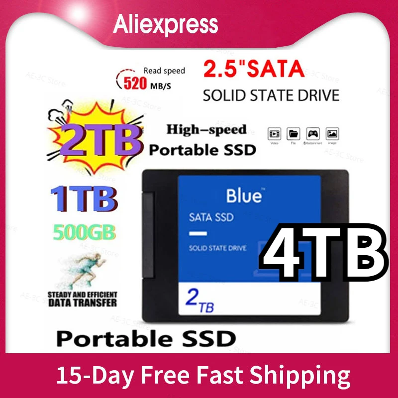 

2023 Original 4TB 1TB Solid State Laptop Universal Hard Disk Desktop M.2 SSD 2280 High Capacity 2TB Solid State Жесткий диск