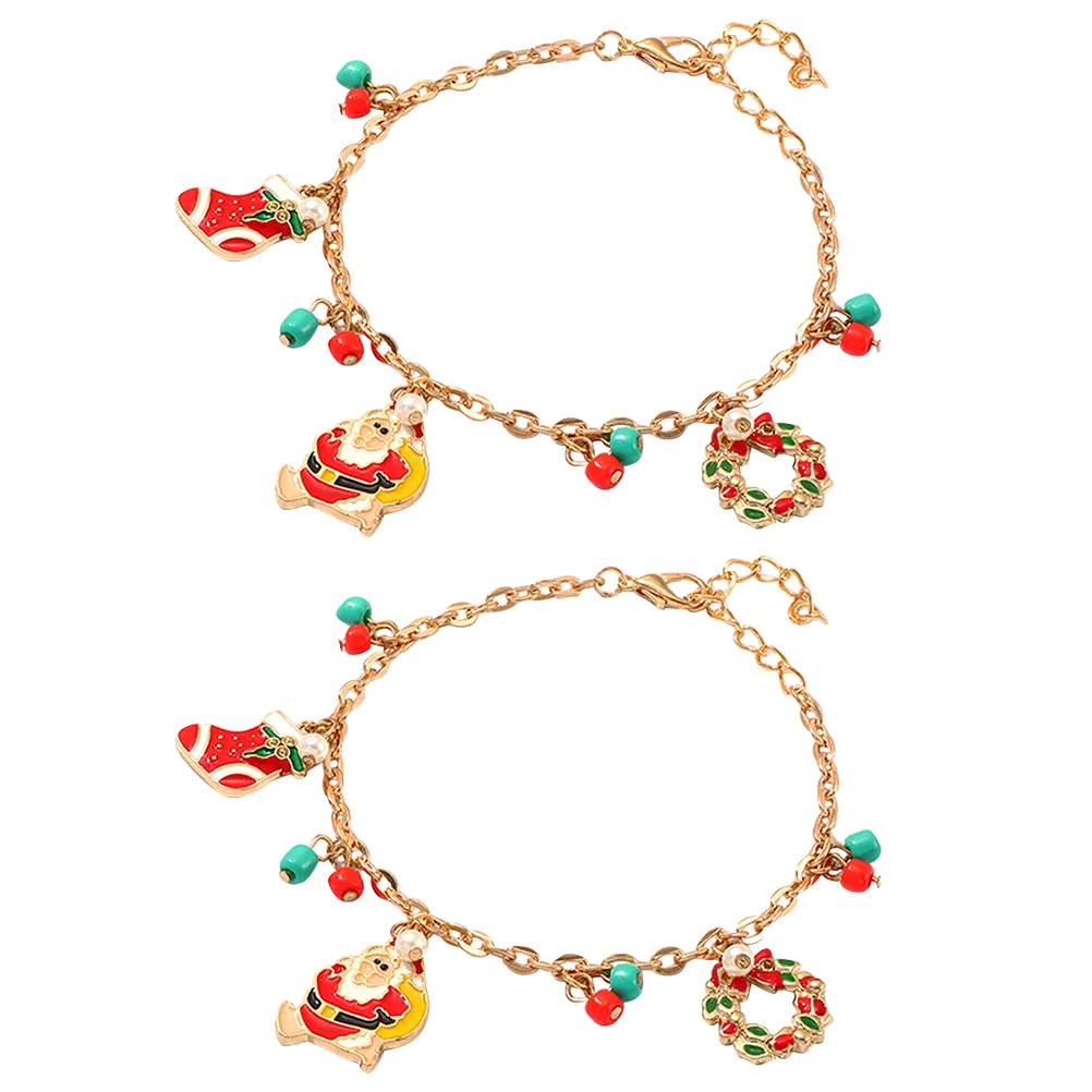 

Christmas Bracelet Holiday Party Jewelry Pendentfillers Bag Friendship Bracelets Charmgirlsfor Bell