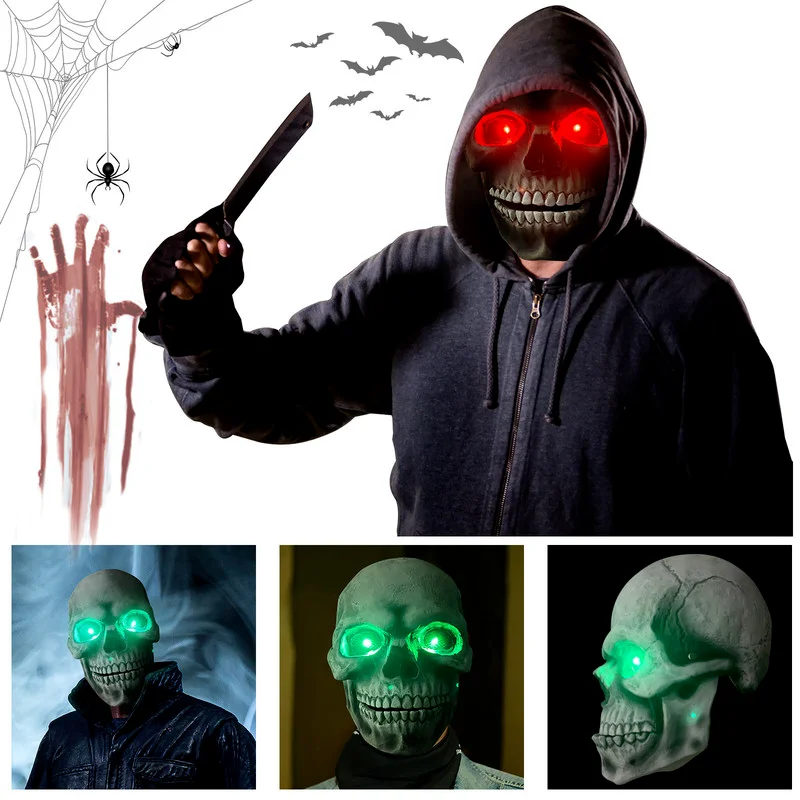 

Halloween Skull Movable Mouth Latex Mask Halloween Kills Mask Cosplay Scary Killer Full Face Helmet Halloween Party Costume Prop