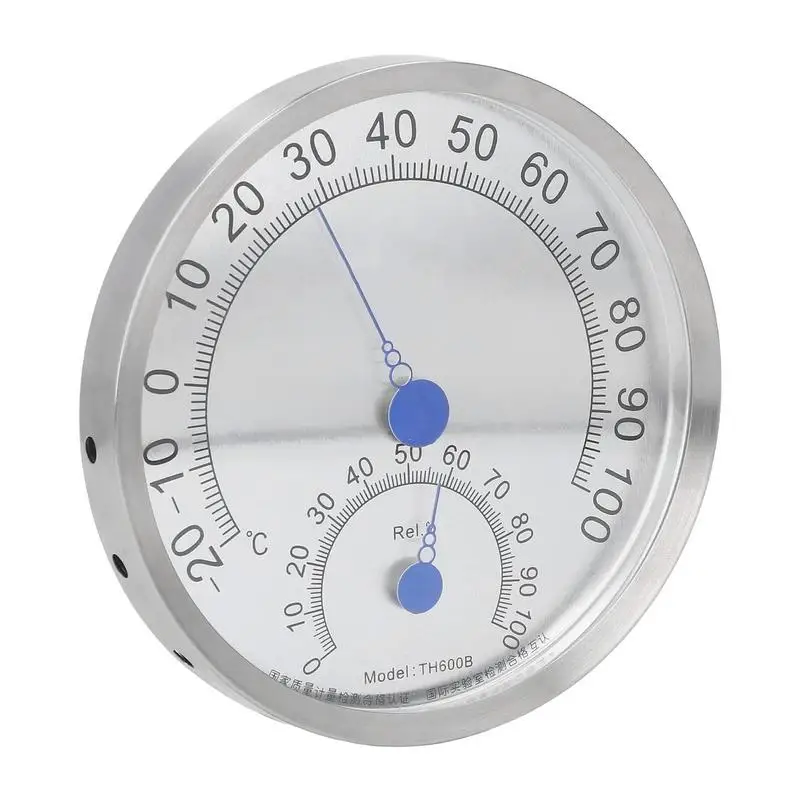 

Analog Hygrometer Thermometers Temperature Humidity Gauge 2 In 1 Metal Weather Dial Waterproof Weather Dial For Pool Garden