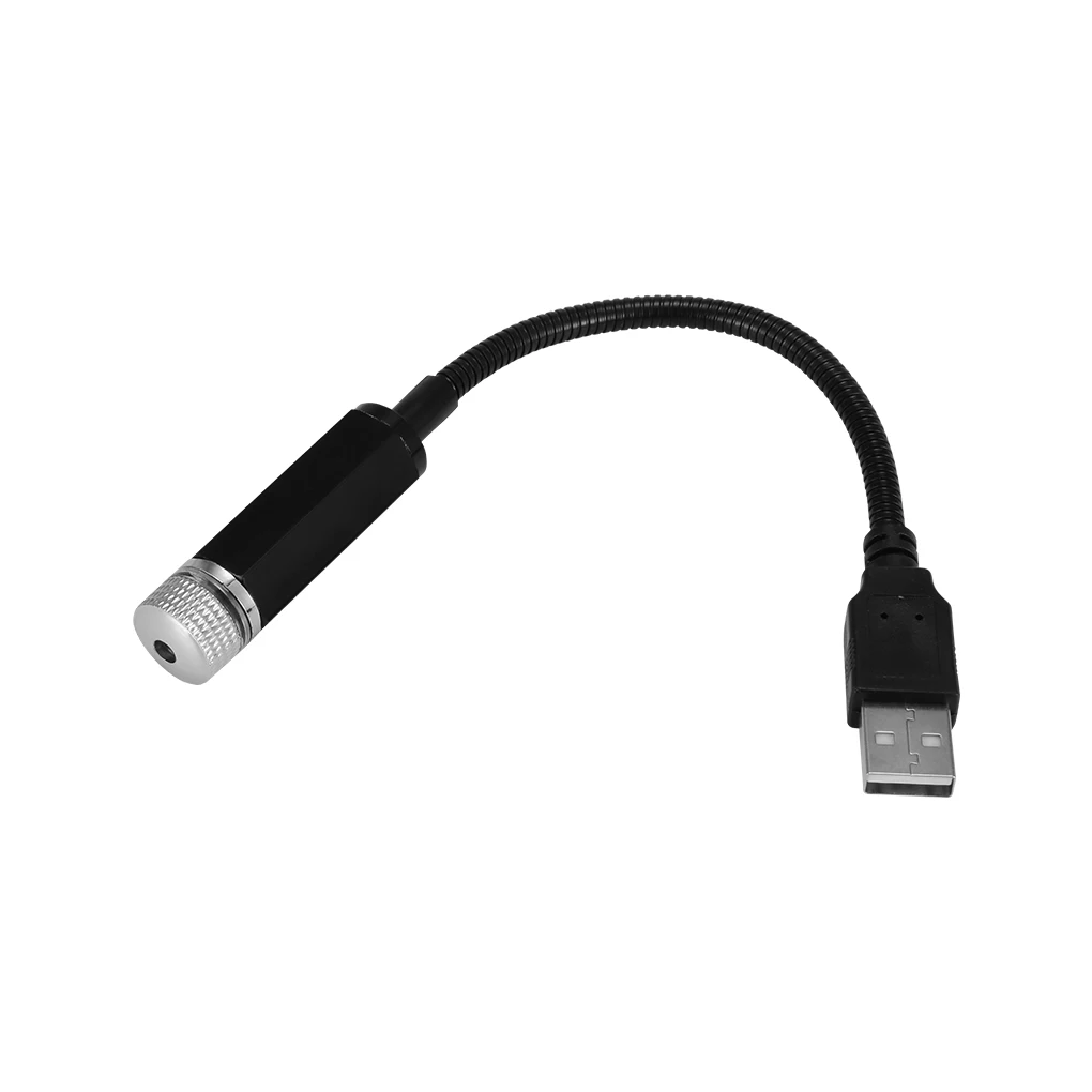 Автомобильный проекционный светильник на крыше USB светодиодный звездный