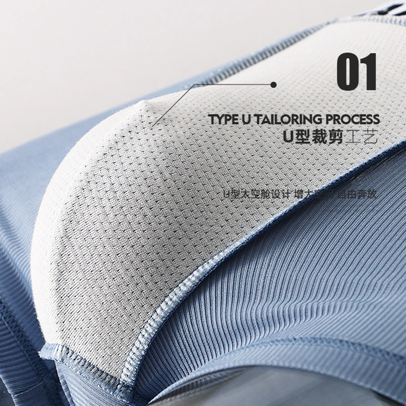 4PCS Boxer Male Panties Men's Underwear Boxers Breathable Sexy Man Boxer Solid Underpants Comfortable BoxerShorts Lot Wholesale